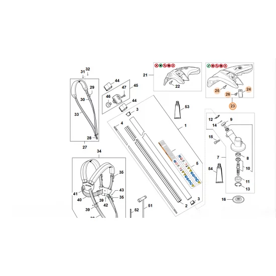 STIHL   Osłona Ø 380 mm 4144 710 8127